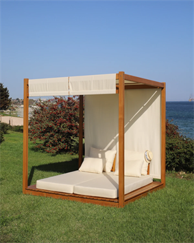 HAZBA Daybed | Ayarlanabilir Gölgelikli Loca