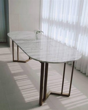 İtalyan Carrera Mermer Masa