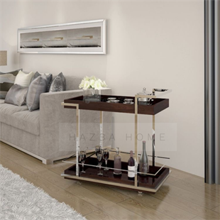 PASLANMAZ ÇELİK TEPSİLİ SERVİS ARABASI