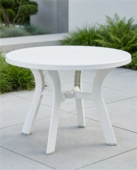 TRUVA YUVARLAK BAHÇE MASASI 105cm