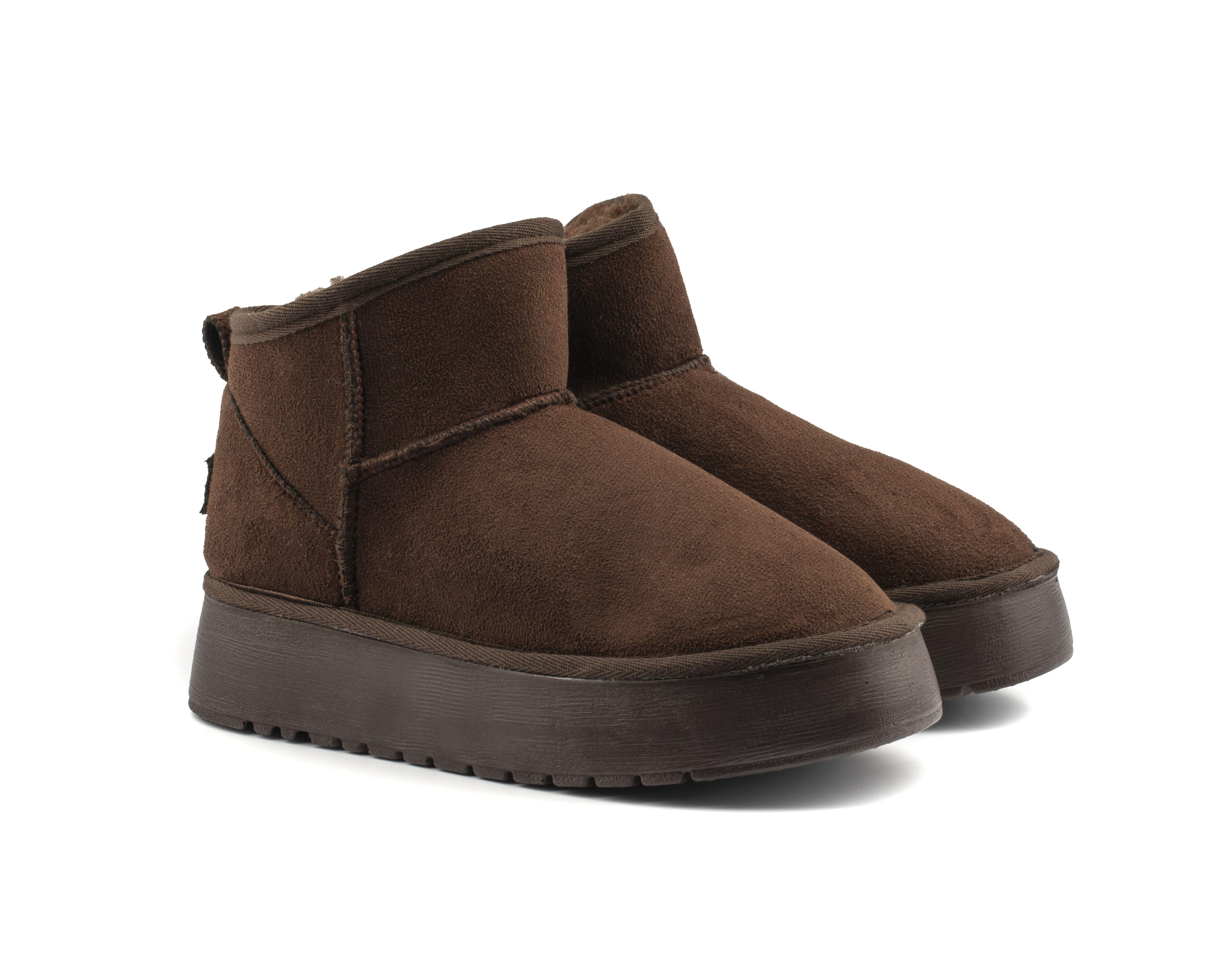 Roy Jones Melbourne Kadın İçi Kürklü Kahve Yüksek Taban Günlük Bot 9000-101