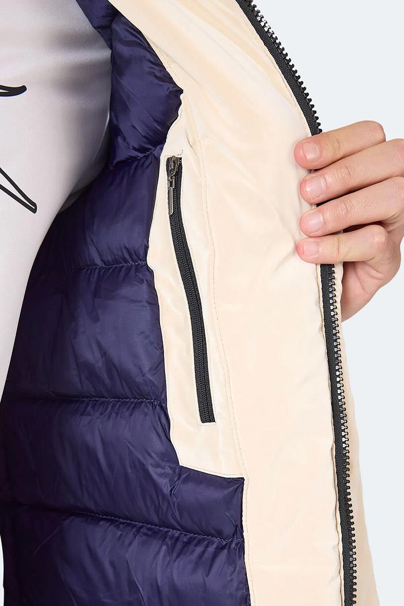 Slazenger GRIM Erkek Çıkarılabilir Kapüşonlu Bej Mont & Kaban