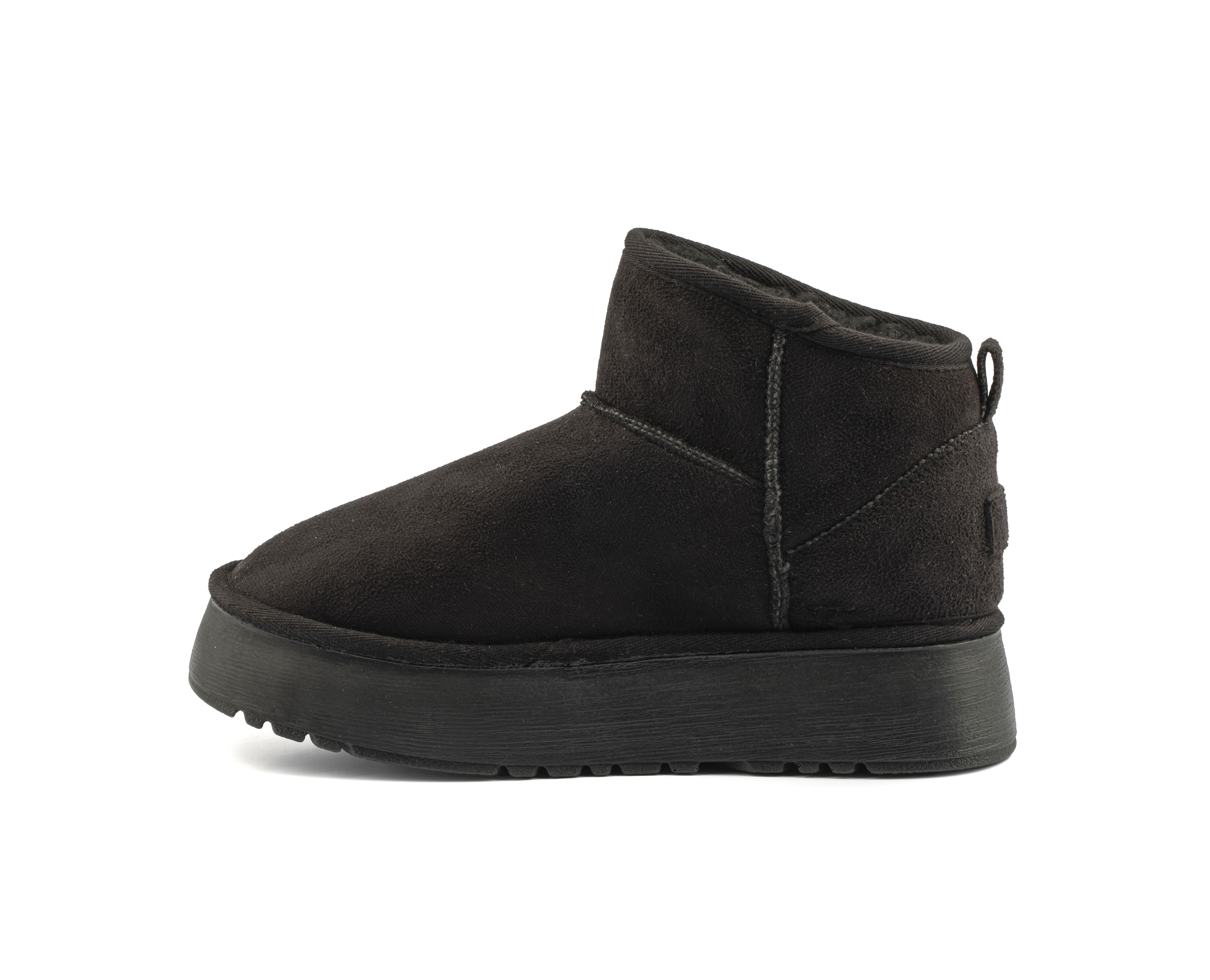 Roy Jones Melbourne Kadın İçi Kürklü Siyah Yüksek Taban Günlük Bot 9000-101