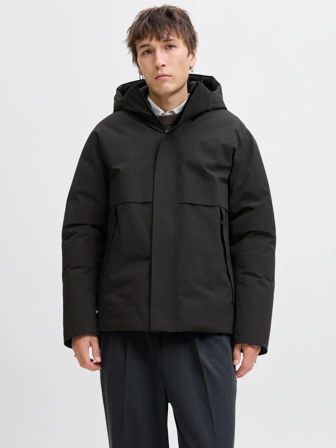 Jack & Jones JPRCCMOON JACKET SN TechFusion Erkek Mont Siyah 12280905