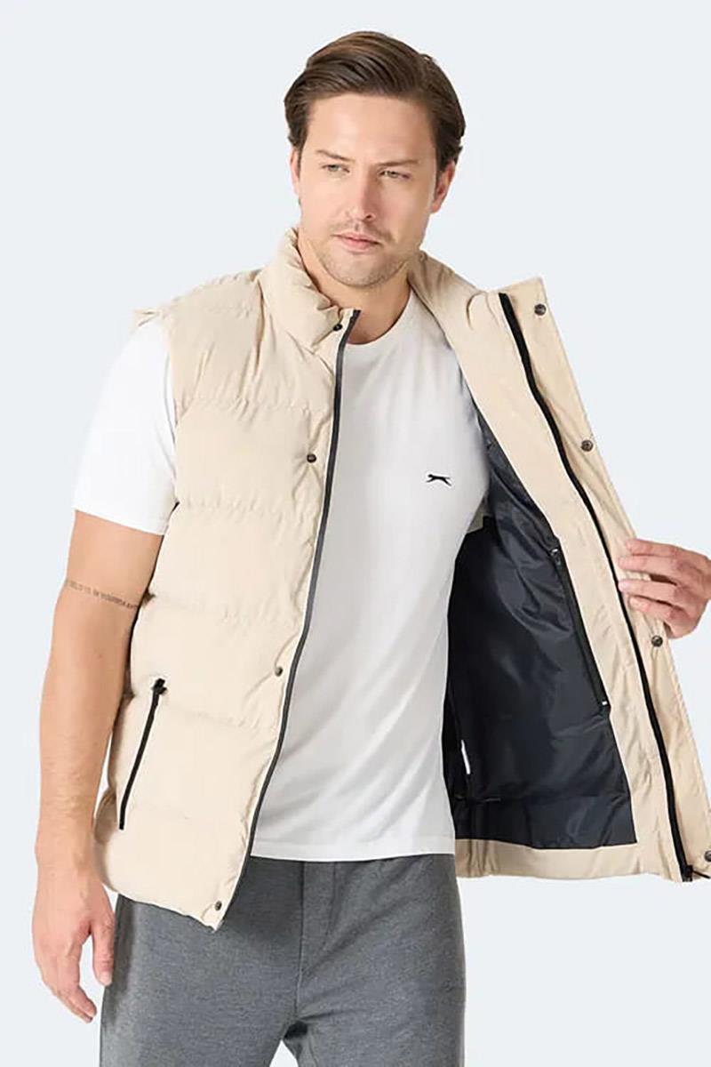 Slazenger HALOX Erkek Şişme Yelek Bej
