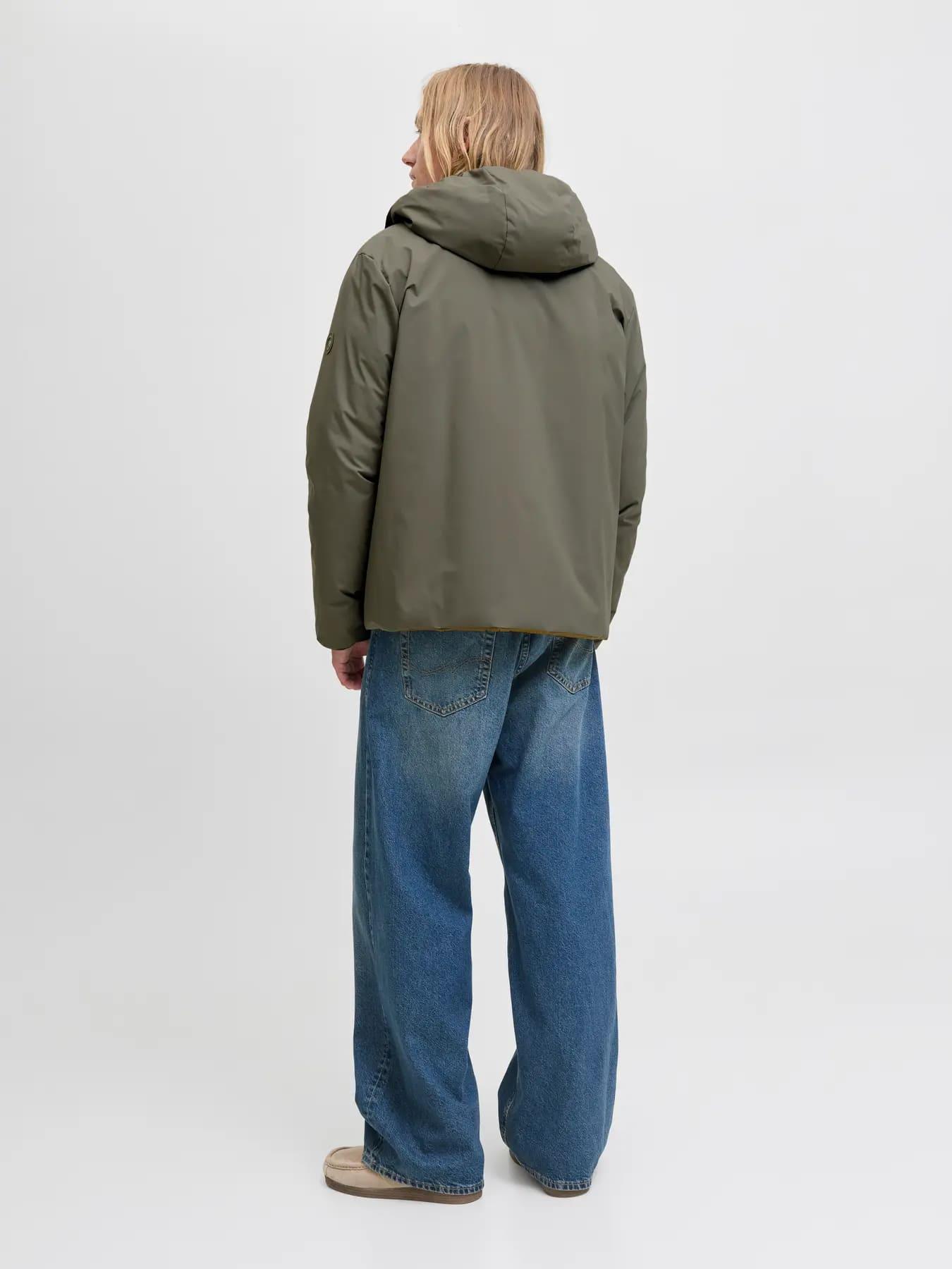 Jack & Jones JJEBROOK REVERSIBLE Erkek Çift Taraflı Mont Yeşil 12278780