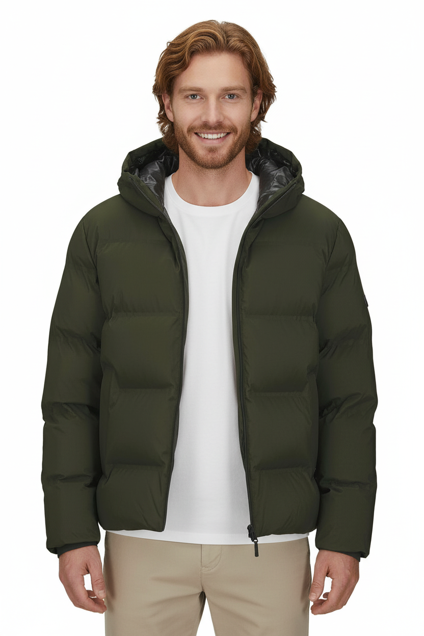 Jack & Jones JJKAITO PUFFER JACKET BF Erkek Mont Haki 12282300