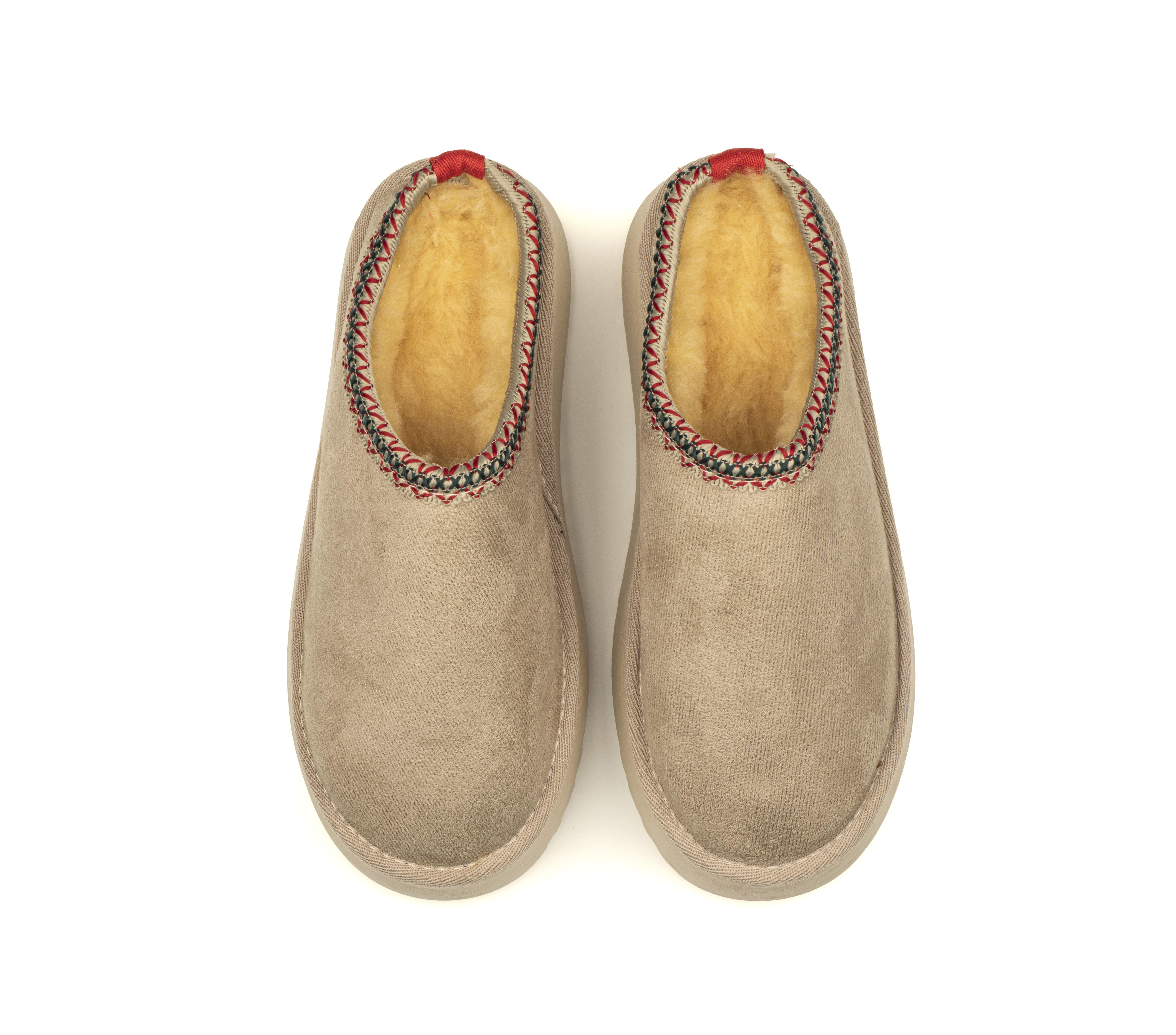 Roy Jones Kadın İçi Kürklü Bej Yüksek Taban Günlük Terlik 9000-103