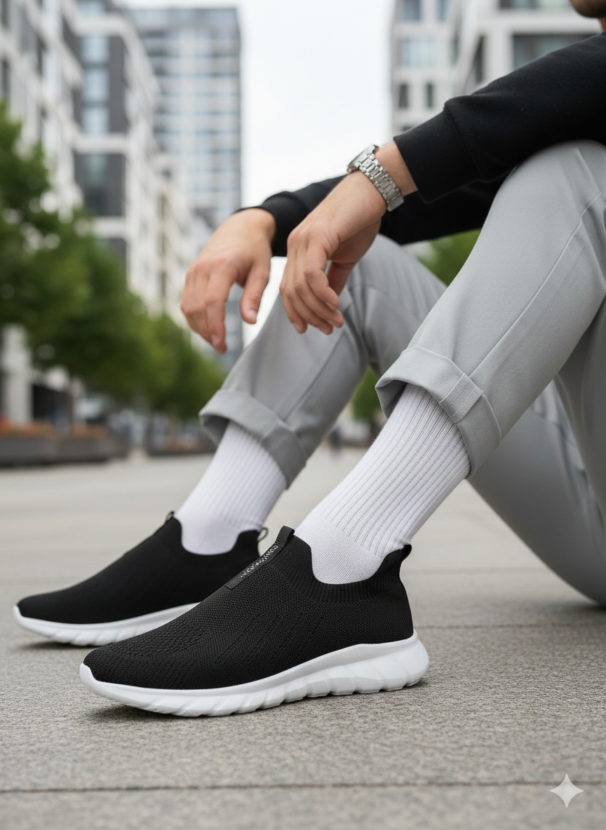 Jack & Jones JFWJESMOND Erkek Siyah Beyaz Sneaker Aqua Spor Ayakkabı 12289351