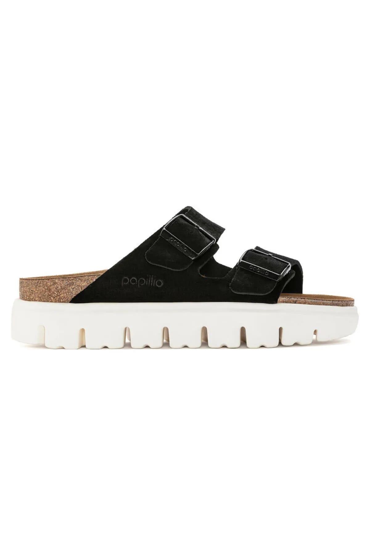 Birkenstock Arizona Chunky VL Siyah Çift Tokalı Kadın Terlik 1023717 v