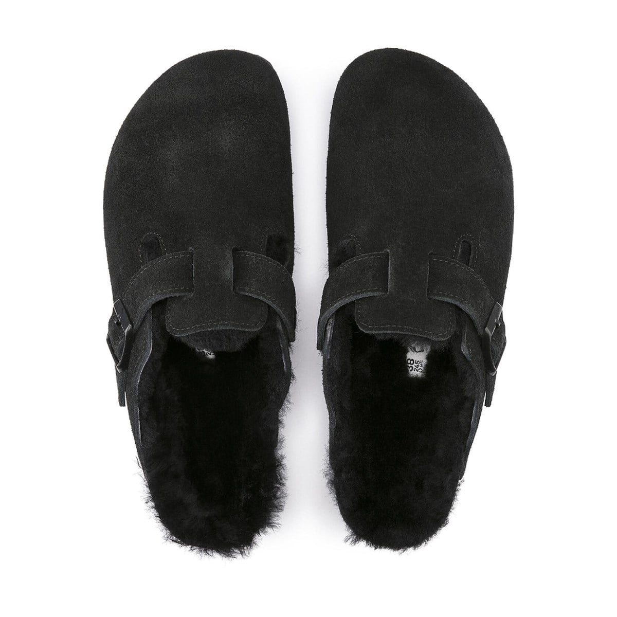 Birkenstock Boston Fell VL Laf Kadın Ev Terlik Siyah 259883