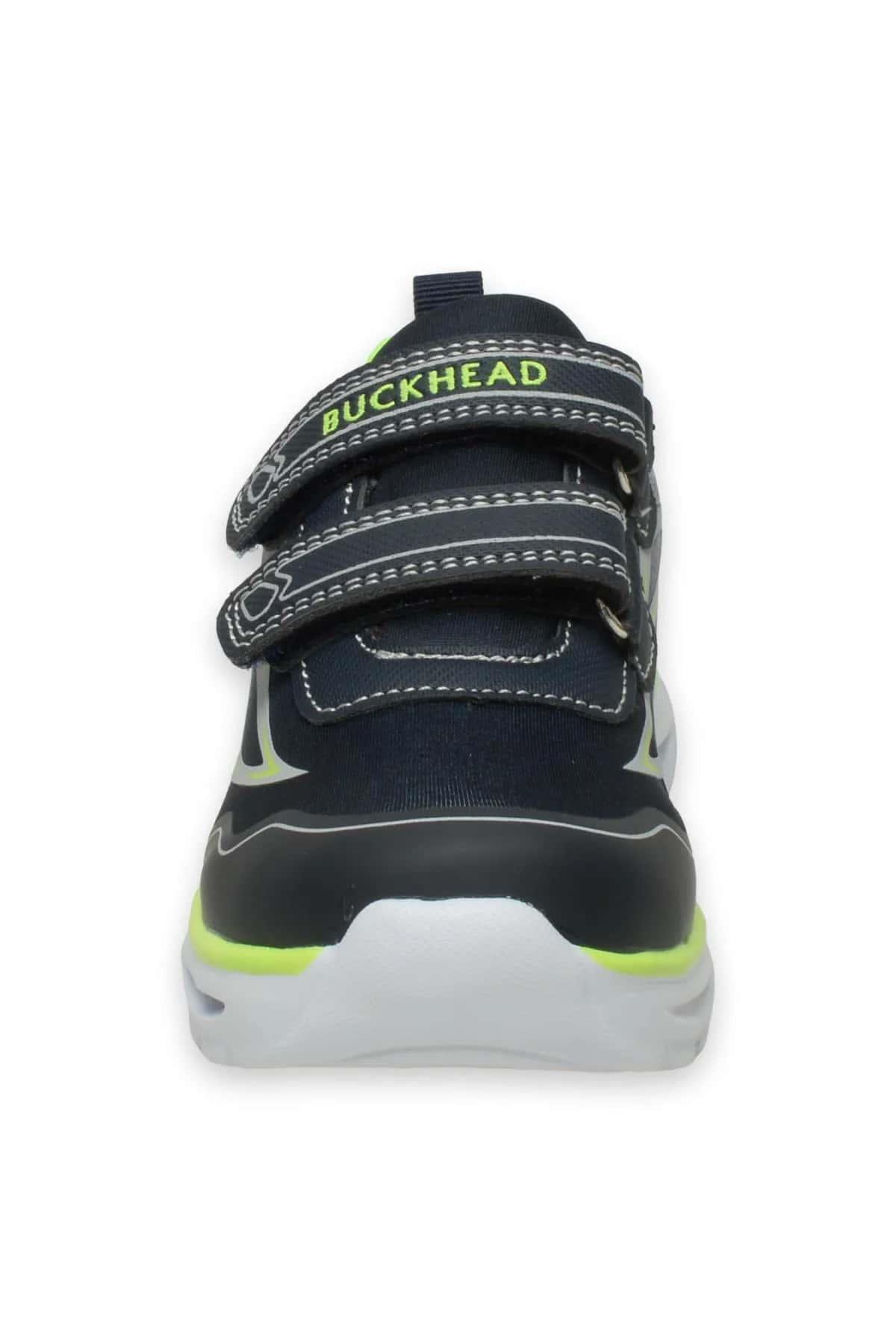 BUCKHEAD 3026 Maxim Lacivert Yeşil Işıklı Erkek Çocuk Günlük Spor Ayakkabı