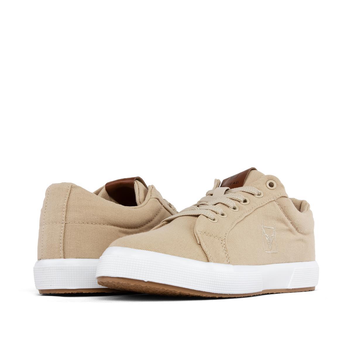 BUCKHEAD 4213 Mayer Bej Yazlık Keten Comfort Sneaker Spor Ayakkabı