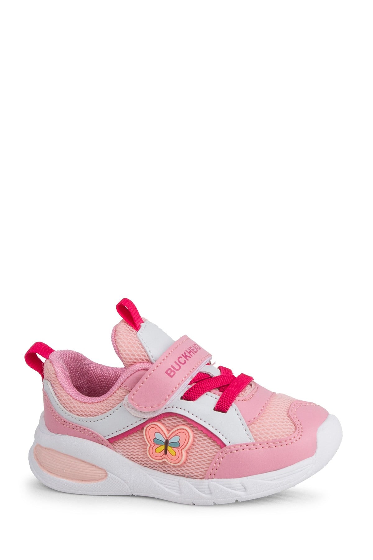 BUCKHEAD Denter Cırtlı Beyaz-Pembe Kız Çocuk Günlük Spor Ayakkabı Buck3082-BH023