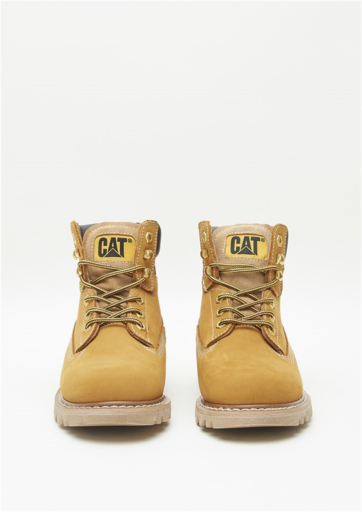 Caterpillar CAT Honey Nubuk Deri Sarı Unisex Bot Postal Ayakkabı