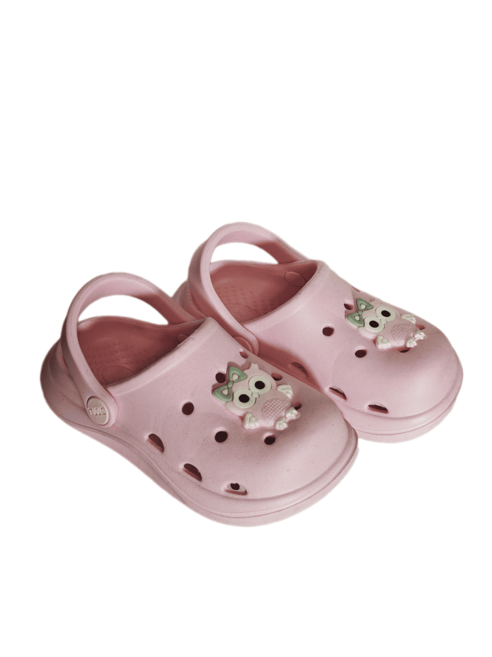 Cross Anatomik Baykuş Figür Pembe Eva Plaj Deniz Günlük Çocuk Terlik 303