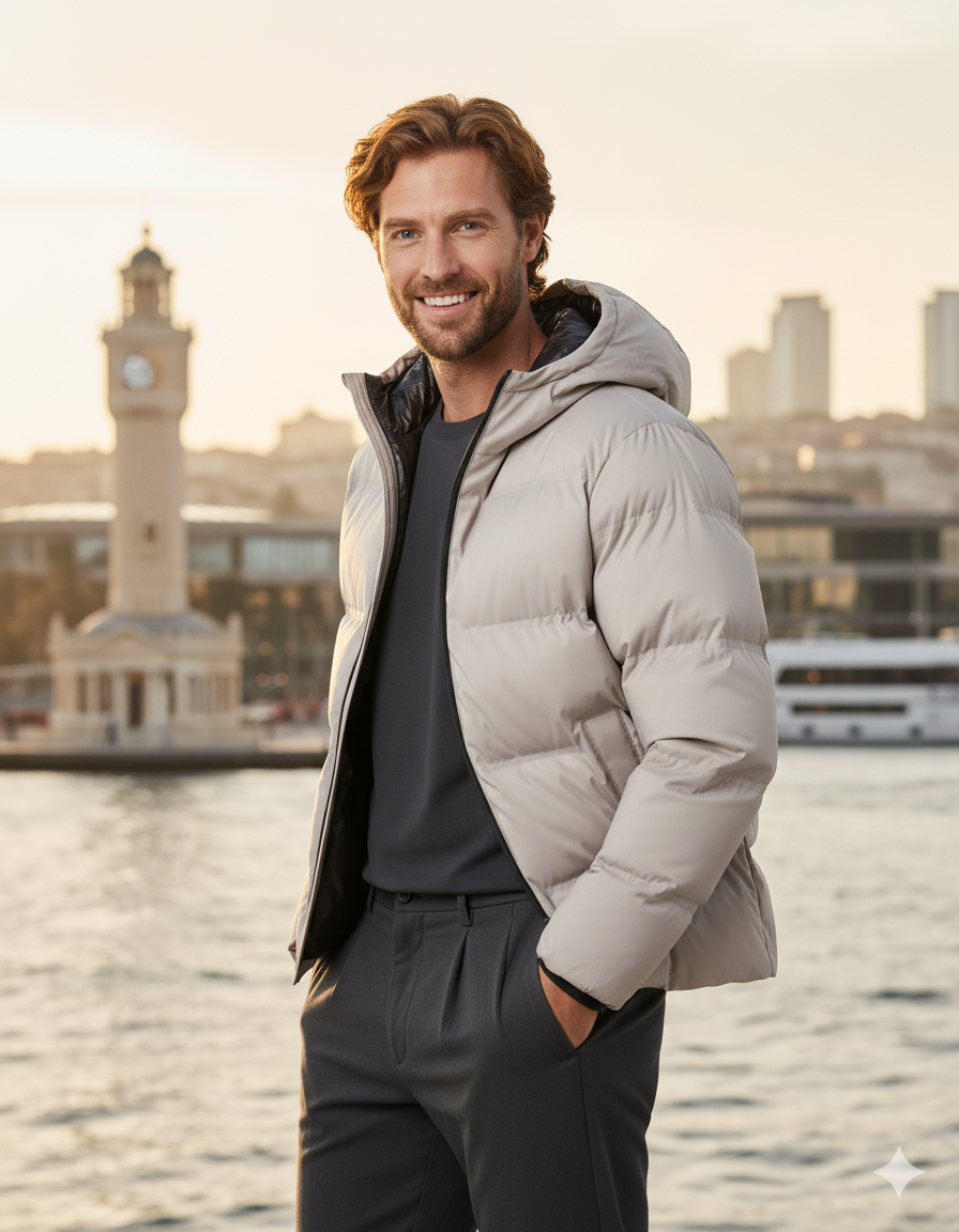 Jack & Jones JJKAITO PUFFER JACKET BF Erkek Mont Bej 12282300