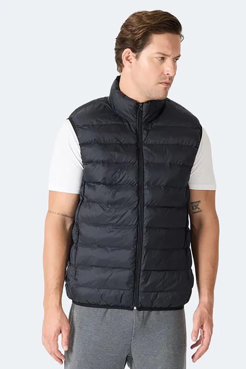 Slazenger BARROS Erkek Şişme Yelek Siyah