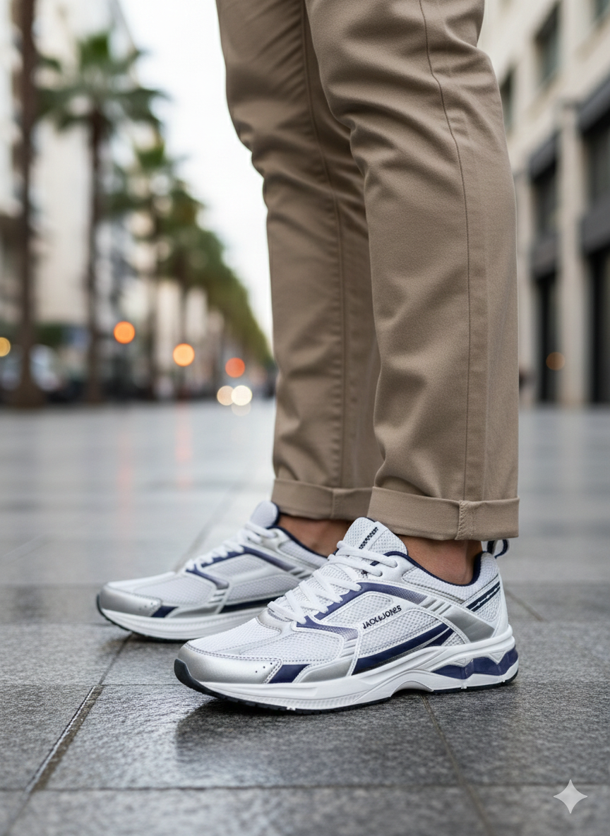 Jack & Jones JFWTOKYO PU Erkek Beyaz Sneaker Spor Ayakkabı 12261964
