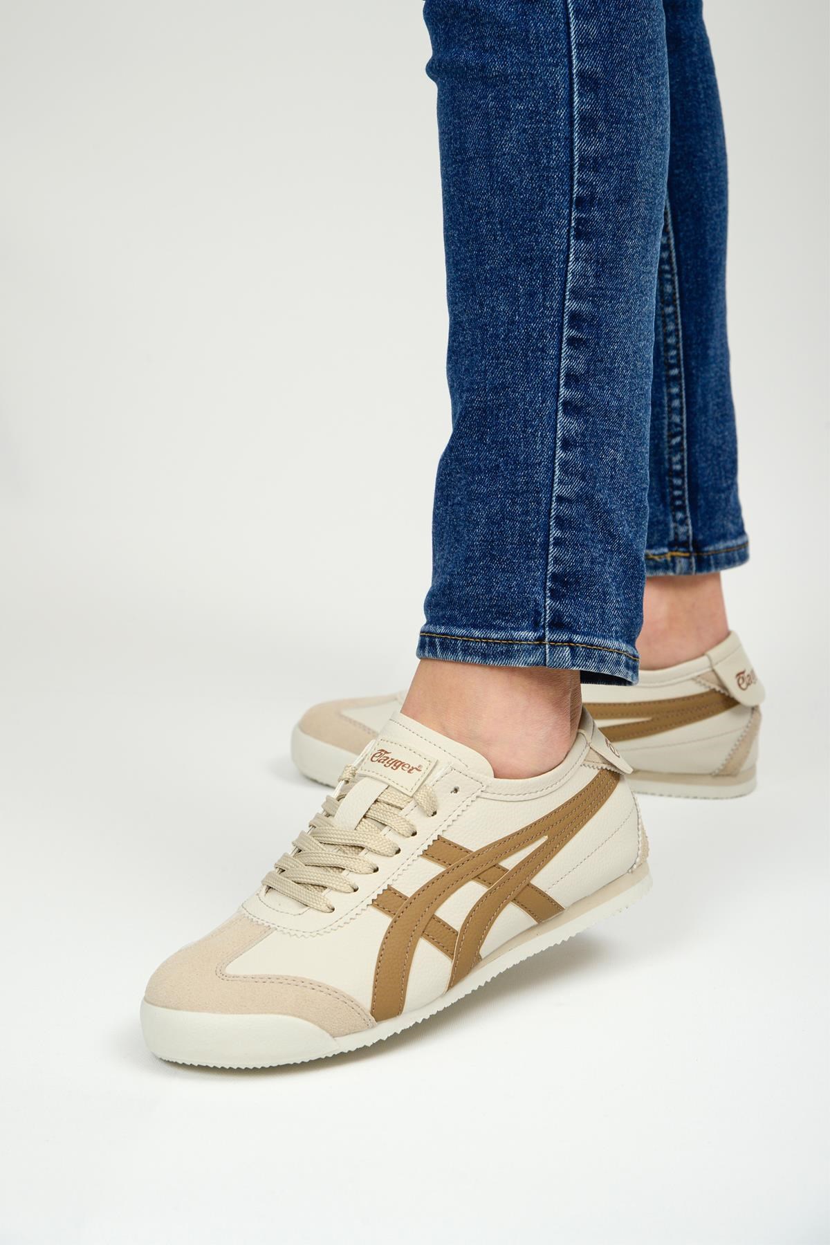 eTayger E-2005-2063 Bej Kahve Unisex Sneaker Spor Ayakkabı