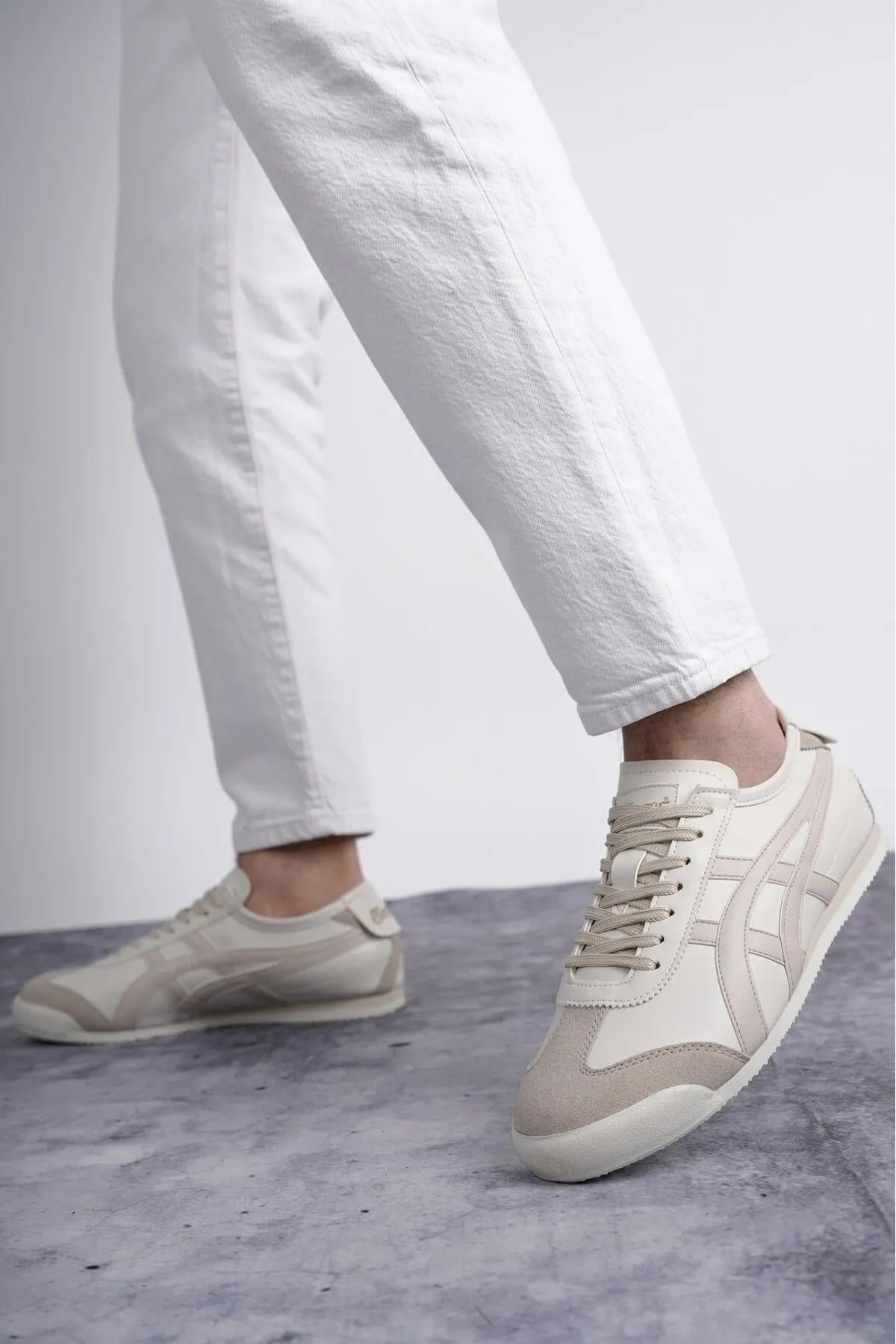 eTayger E-2010-2055 Ekru Bej Unisex Sneaker Spor Ayakkabı