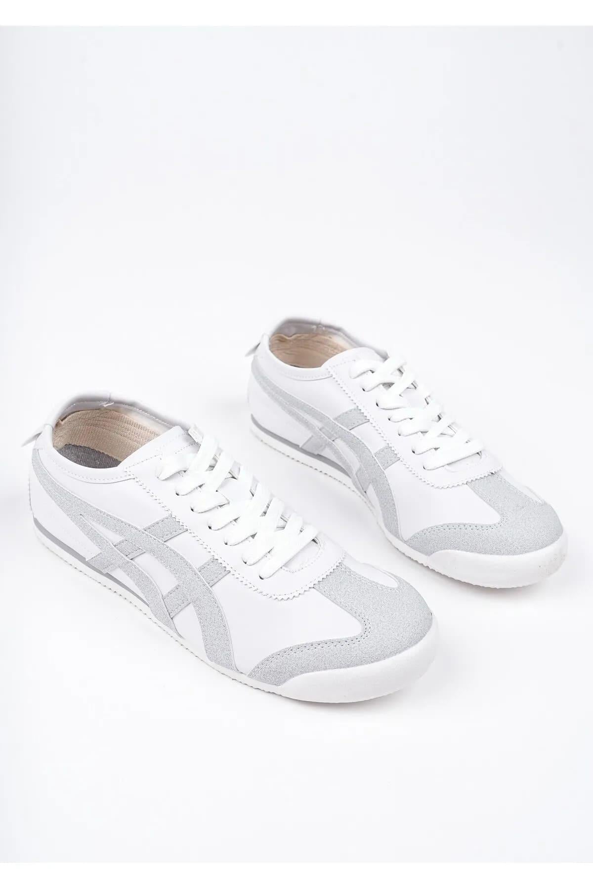 eTayger E-2056 Beyaz Gri Erkek Sneaker Spor Ayakkabı