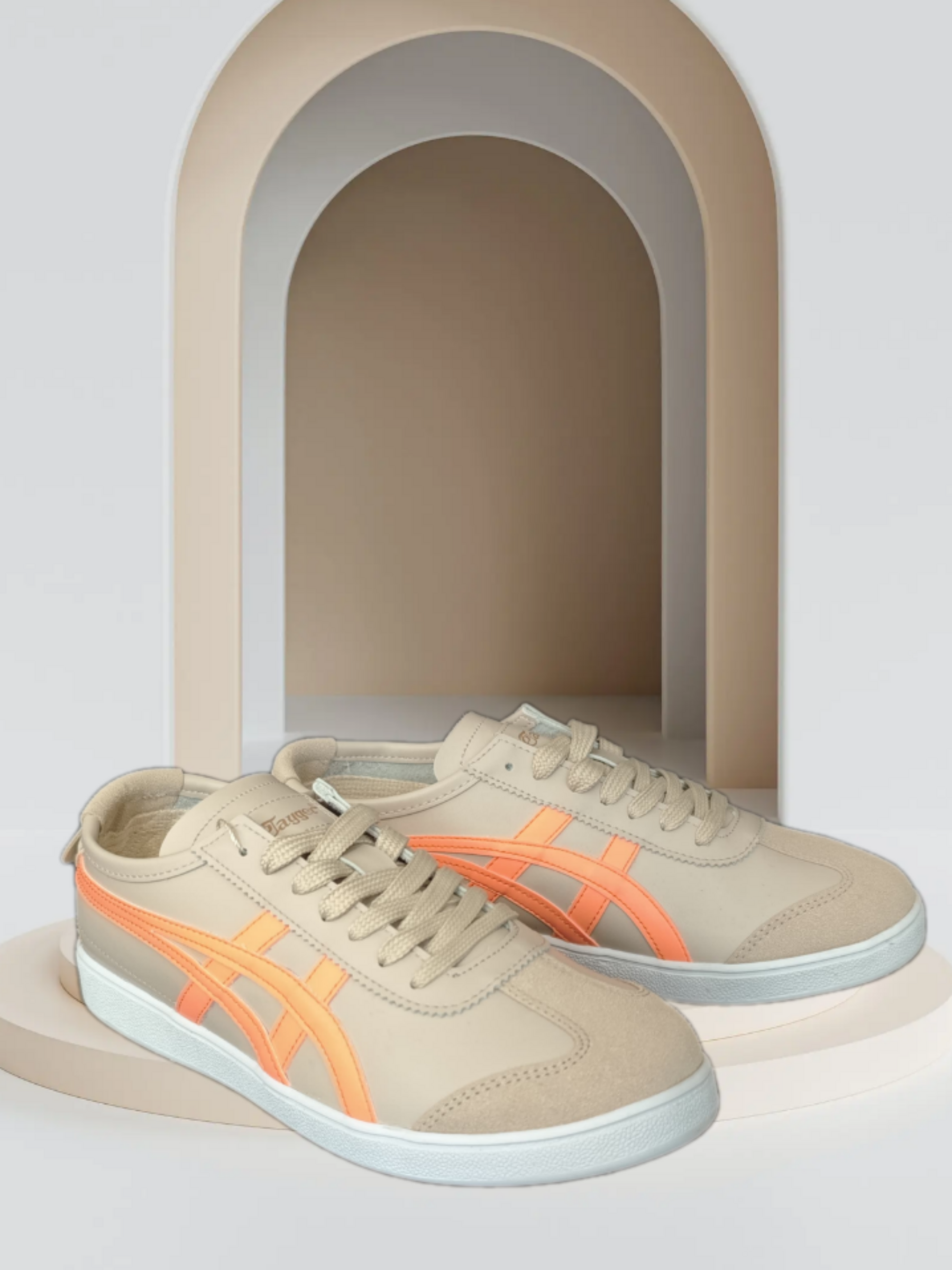 eTayger E-3174 SMB Bej Turuncu Unisex Sneaker Spor Ayakkabı