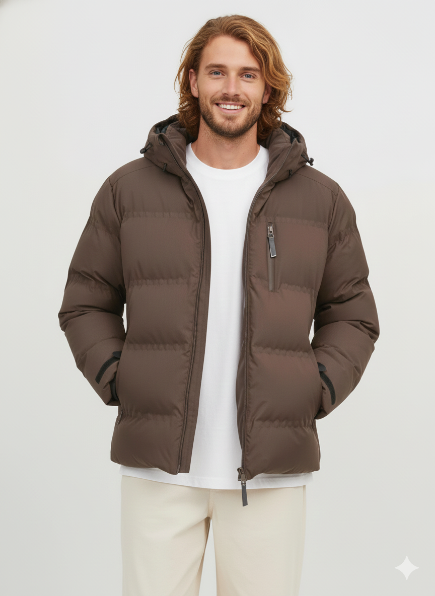 Jack & Jones Jcosweep Soğuk Geçirmez Erkek Mont Kaban Seal Brown 12238998