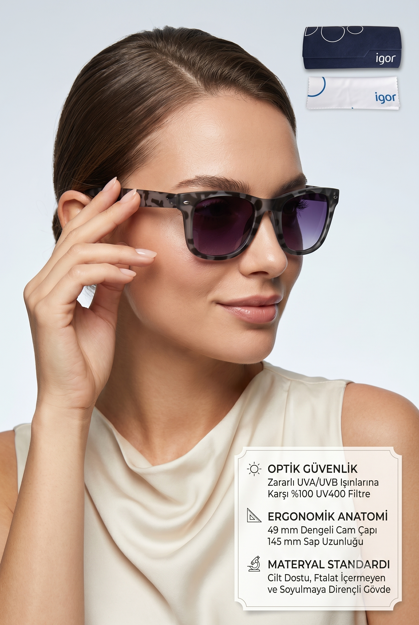 Igor Anna SS101 Kadın Güneş Gözlüğü Gris SS101-C1108