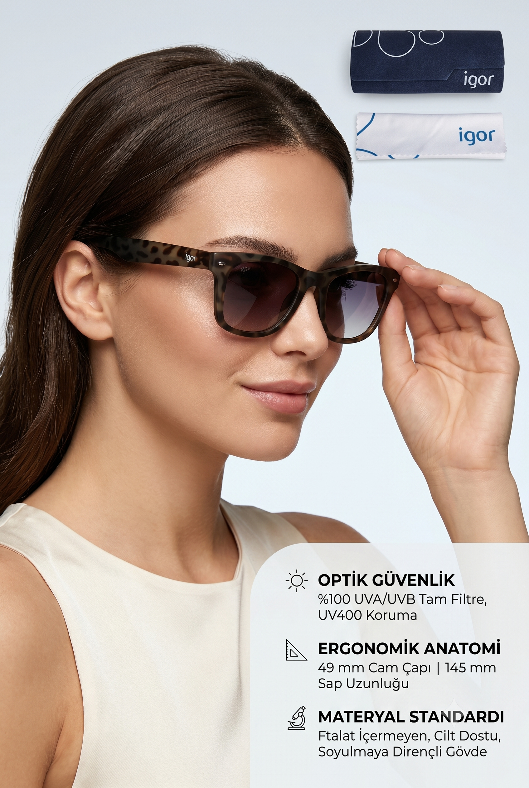 Igor Anna SS101 Kadın Güneş Gözlüğü Negro SS101-C1100