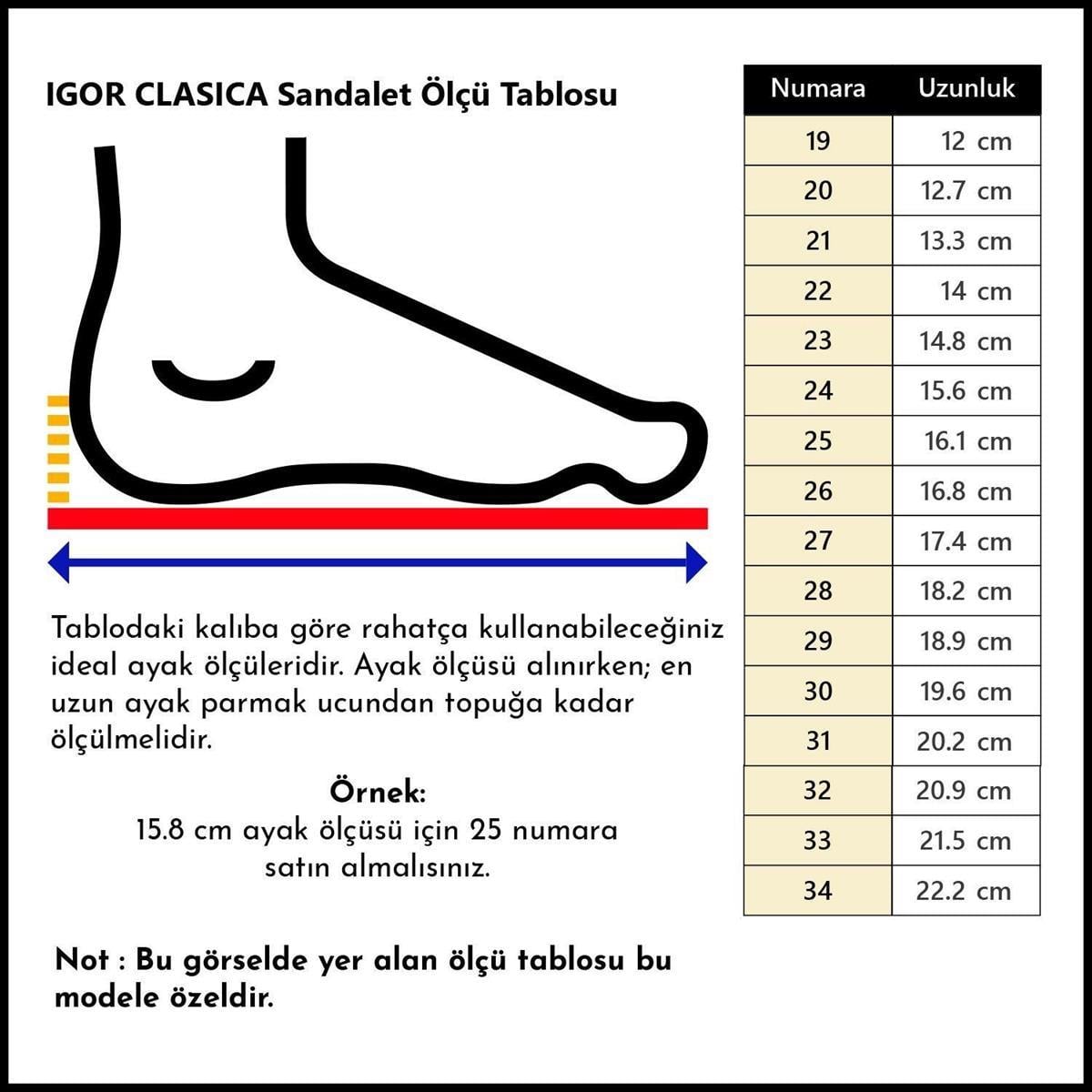 İgor Clasica Velcro Bebek Çocuk Sandalet Ayakkabı Su Yeşili Menta S10288-026