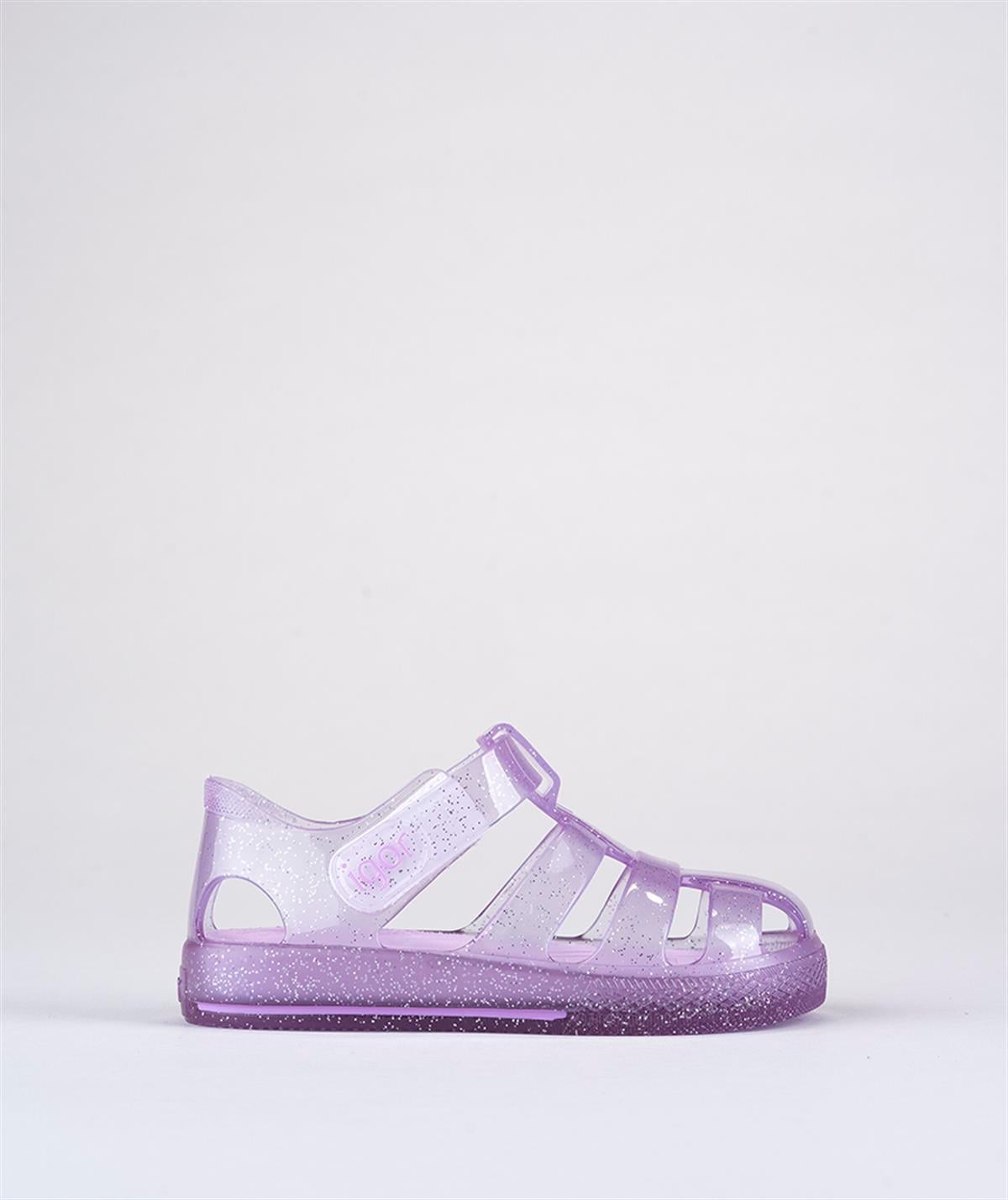 İgor Star Glitter Bebek Çocuk Sandalet Ayakkabı Simli Mor S10265-212