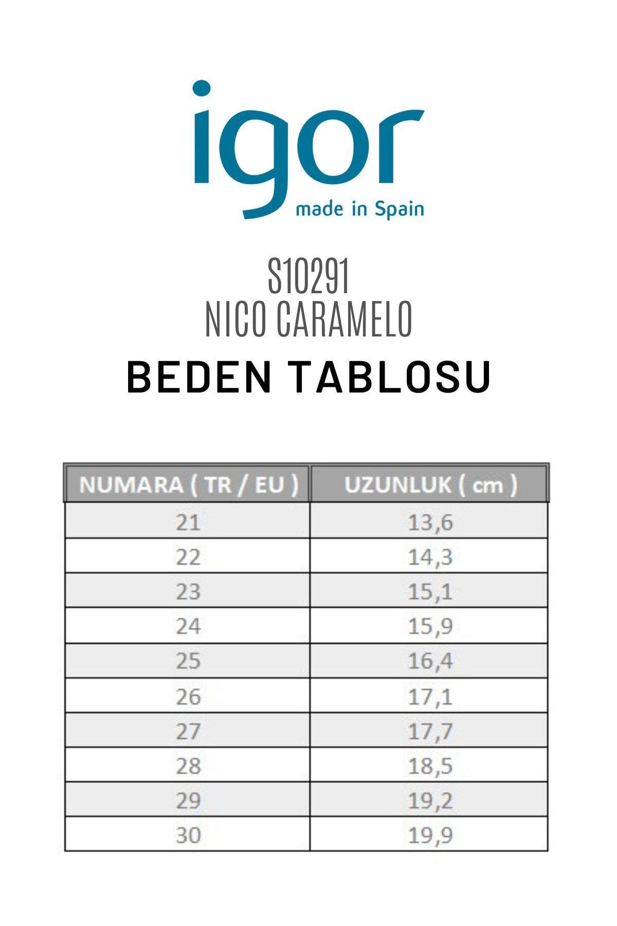 İgor Sun Caramelo Bebek Çocuk Sandalet Ayakkabı Salvia S10315-231