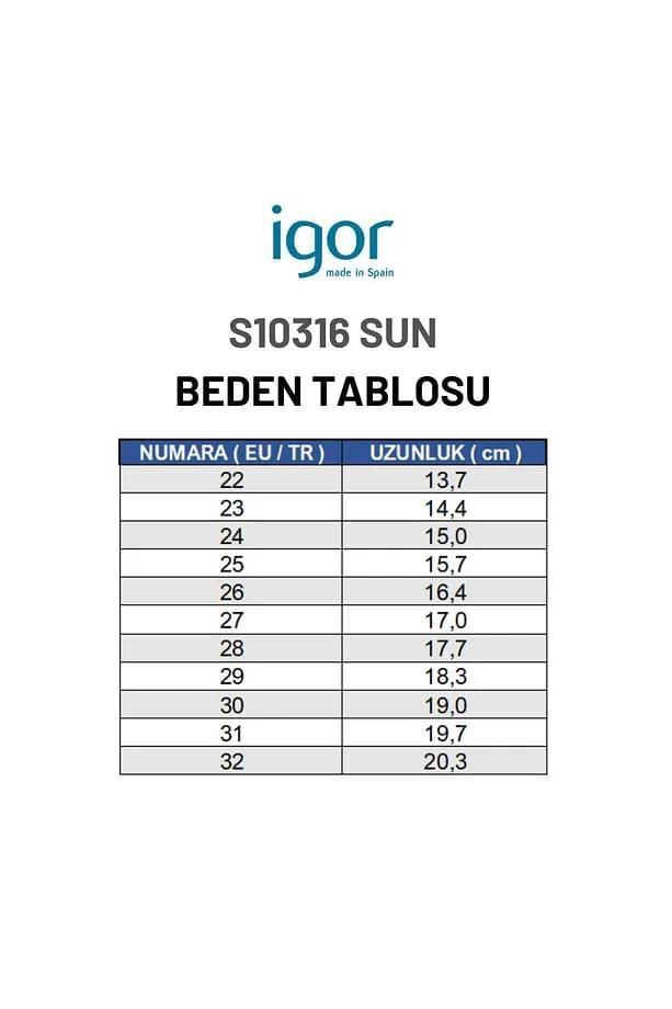 İgor Sun Mc Bebek Çocuk Sandalet Ayakkabı Oceano S10316-225