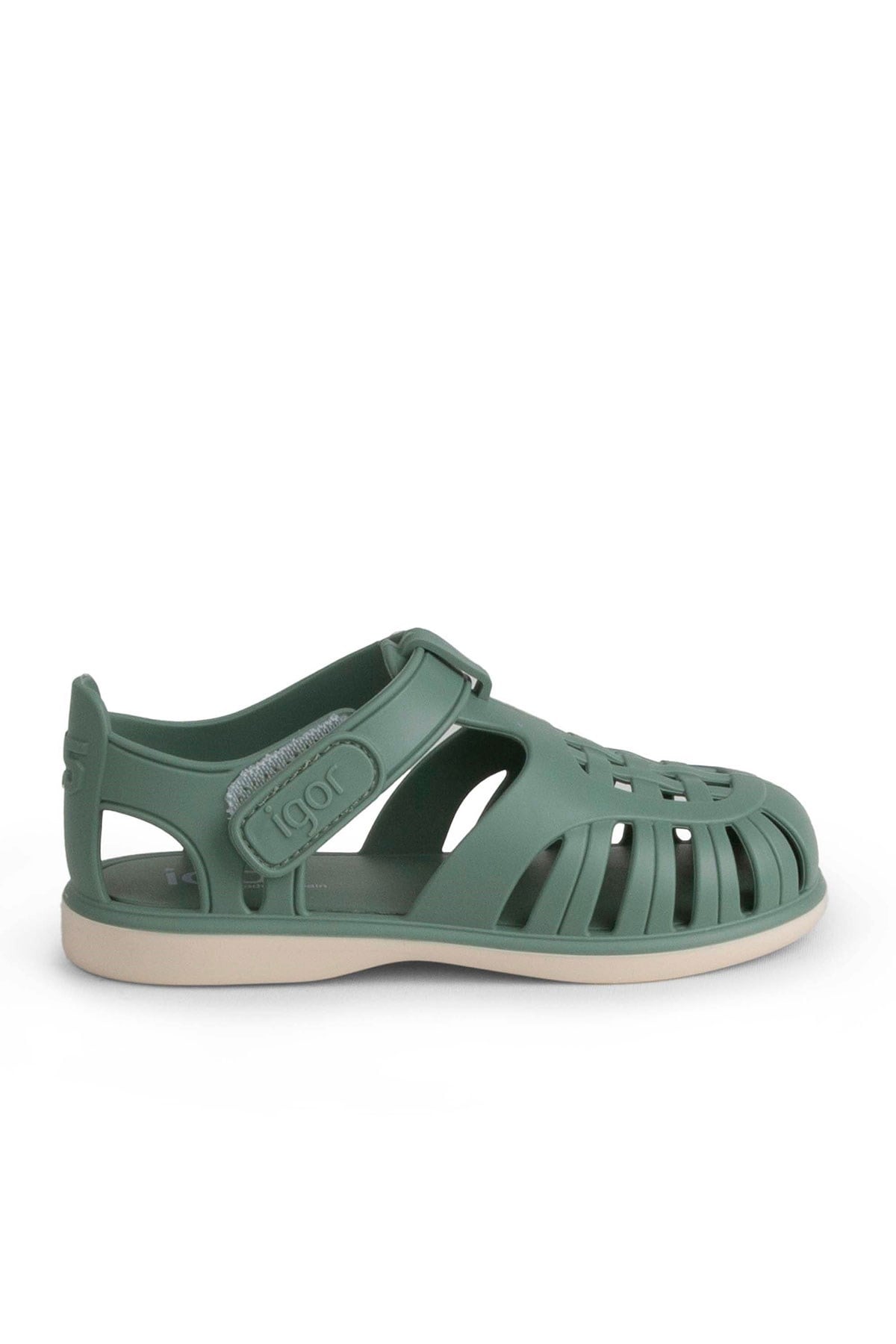 Igor Tobby Solid Bicolor Çocuk Cırtlı Sandalet Nuevo Verde BB355-384