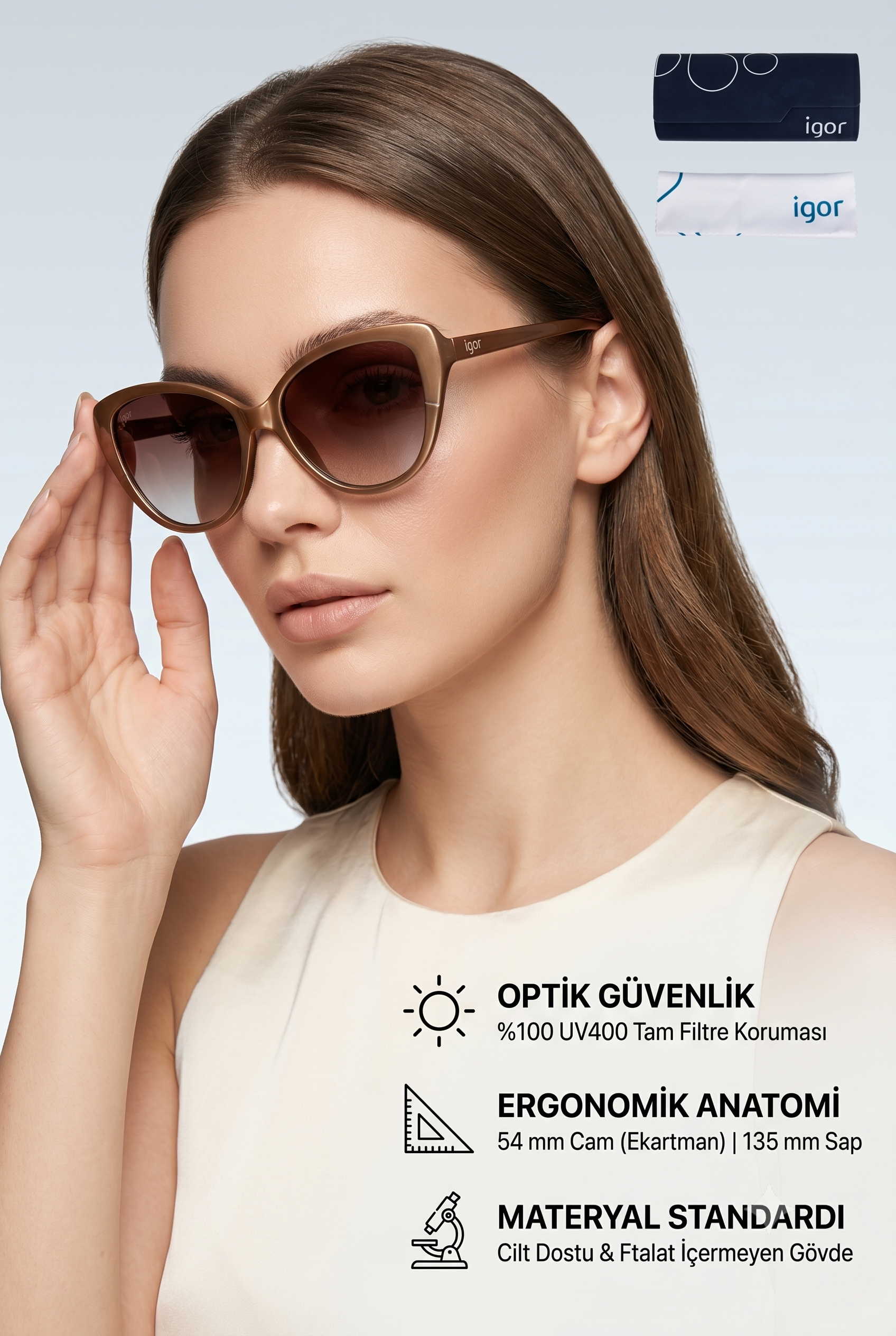 Igor Vandy SS272 Kadın Güneş Gözlüğü M.Bronce SS272-C1113