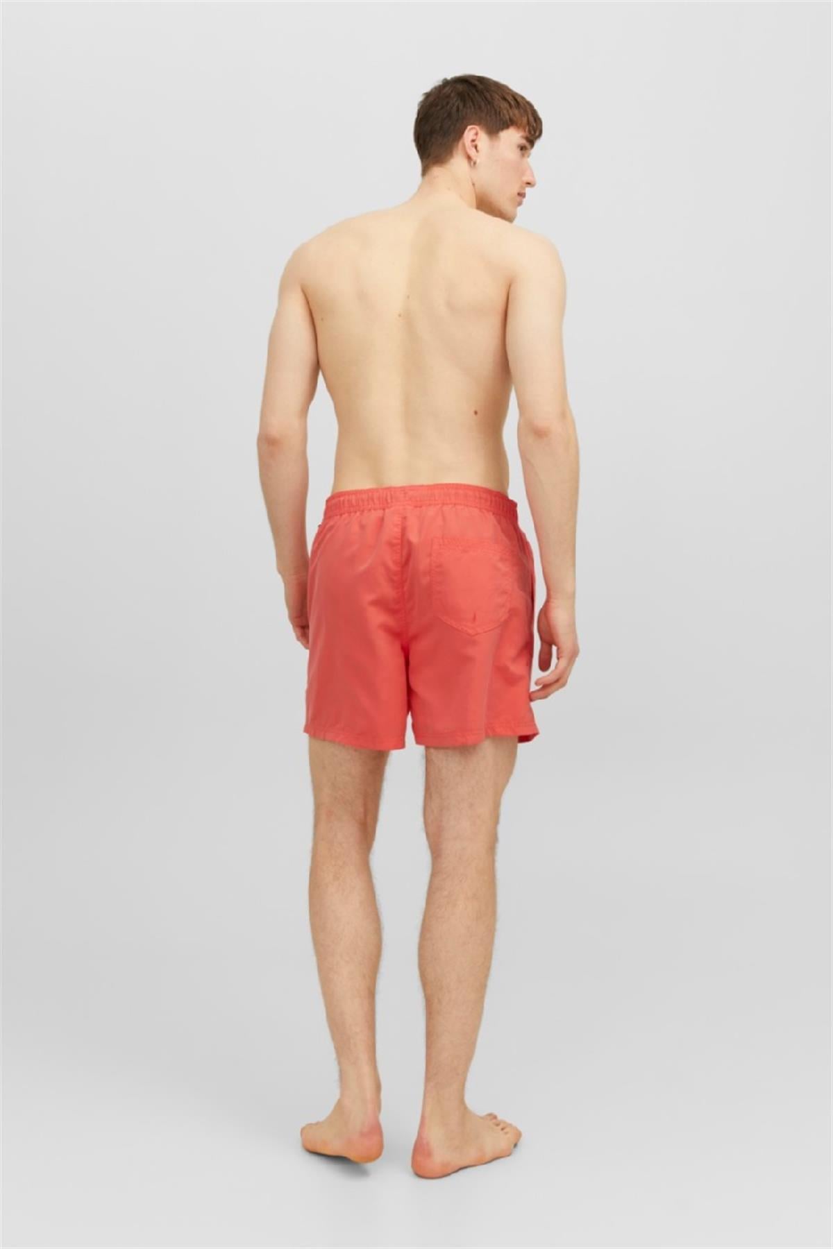 Jack & Jones Erkek Hot Coral Deniz Şortu 12225961