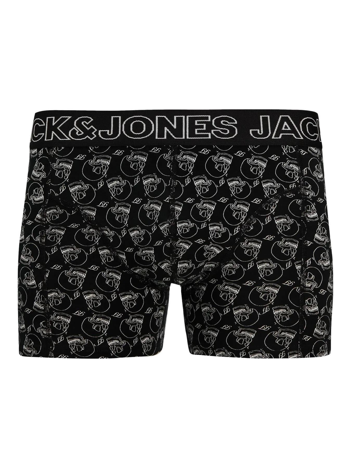 Jack & Jones JACCAPRI SKULL Erkek 3 Lü Set Siyah Mercan Sarı Boxer 12277768