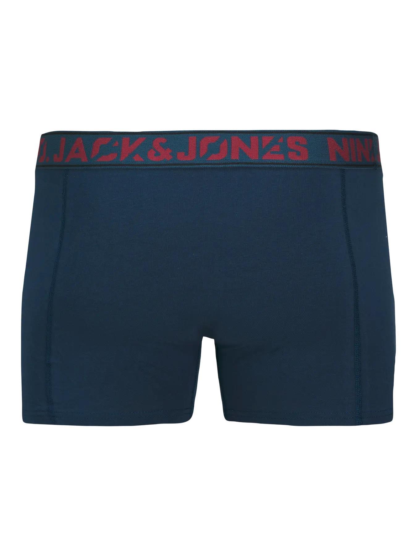 Jack & Jones JACCOLTON Erkek 3 lü Set Laci Gri Siyah Boxer 12282063