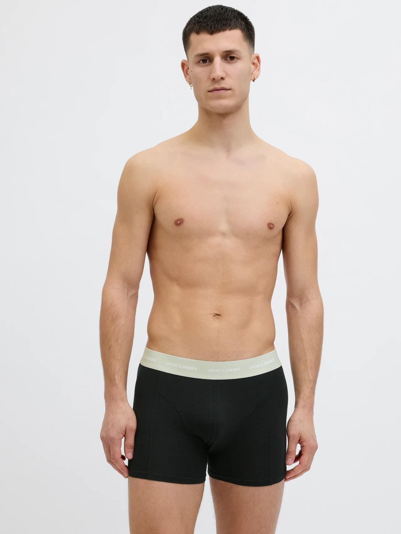 Jack & Jones JACTOM BAMBOO Erkek 3 Lü Set Siyah Boxer 12277176