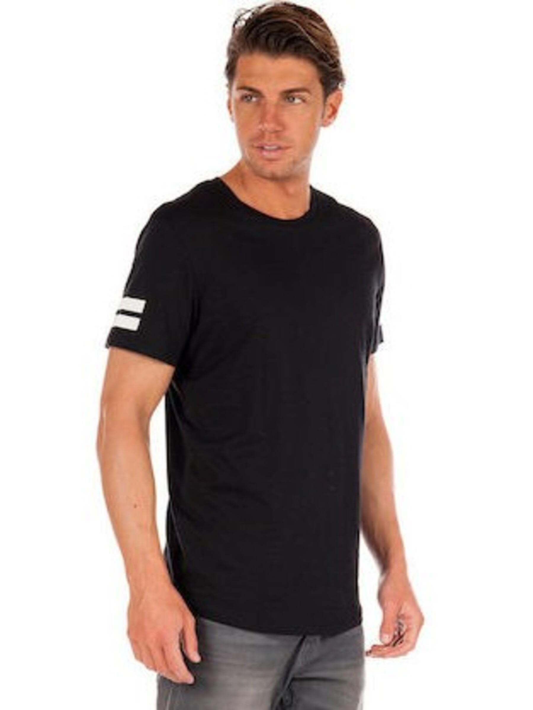 Jack & Jones JCOBORO 0 Yaka Black Erkek Tişört 12116021