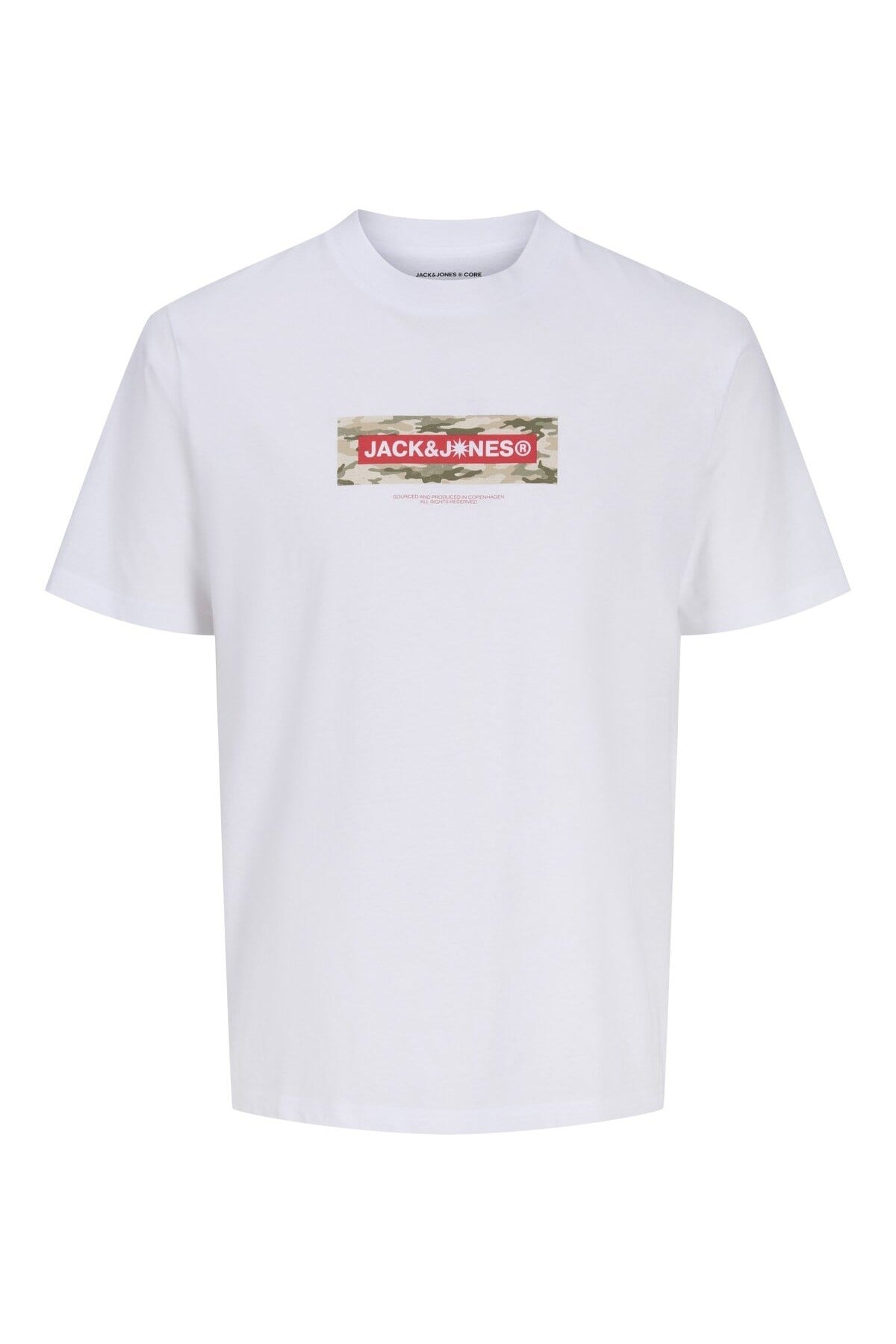 Jack & Jones Jcobreeze Marka Baskılı Erkek Beyaz Tişört 12297851