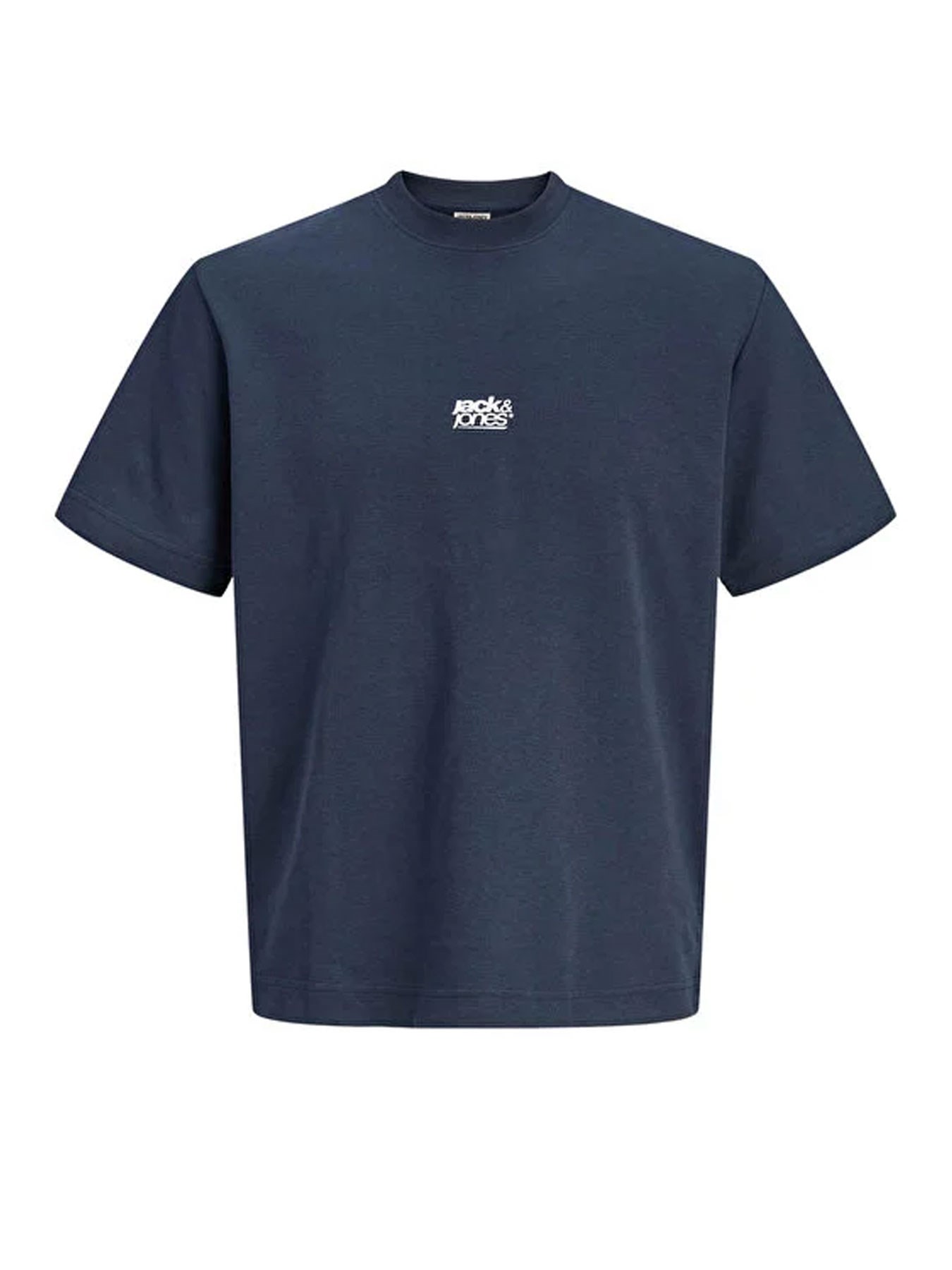 Jack & Jones Jcobreeze Ön Logolu Bisiklet Yaka Erkek Lacivert Tişört 12298989
