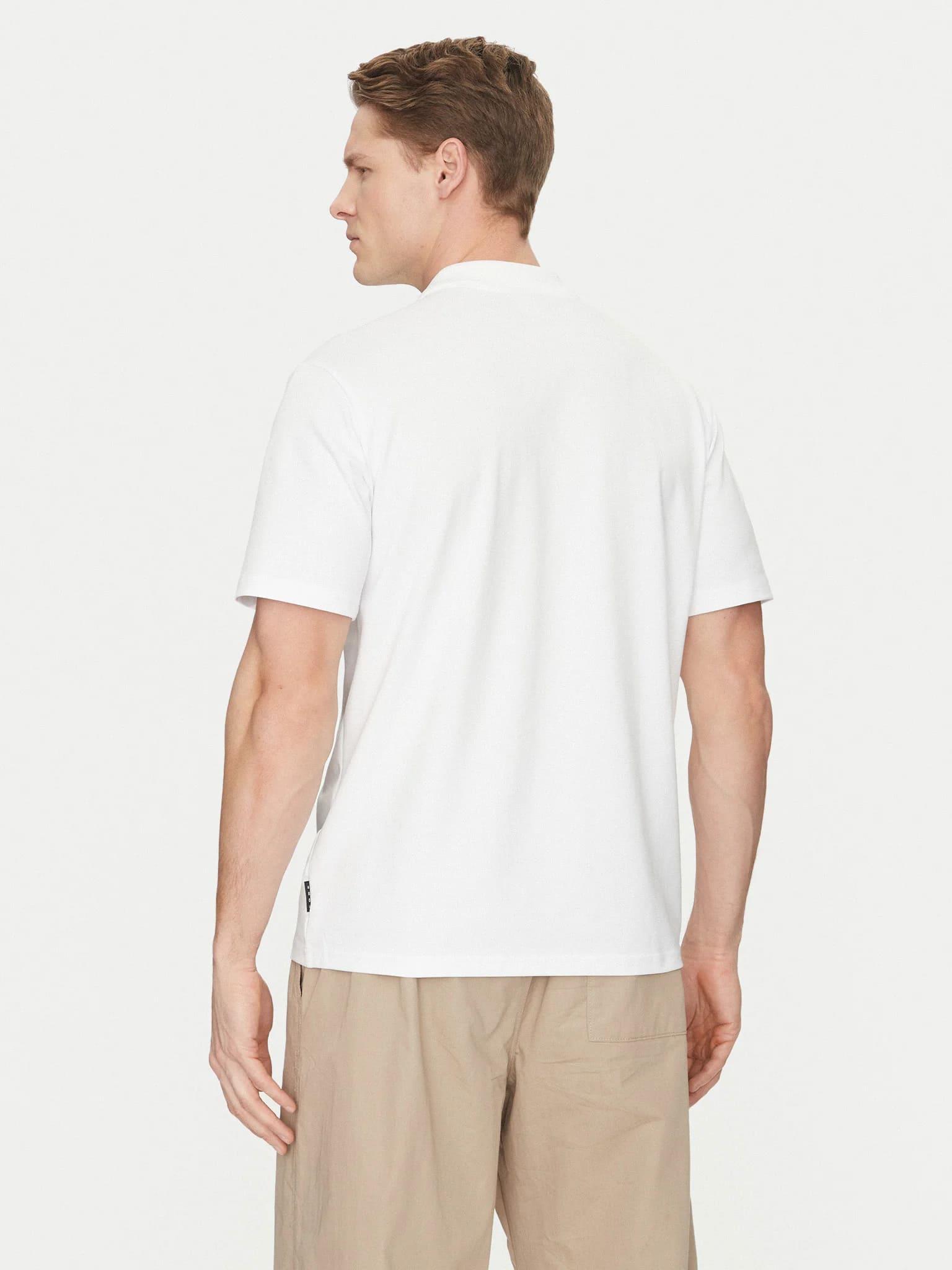 Jack & Jones JCOFUSION Pike Polo Yaka Beyaz Erkek Tişört 12273127