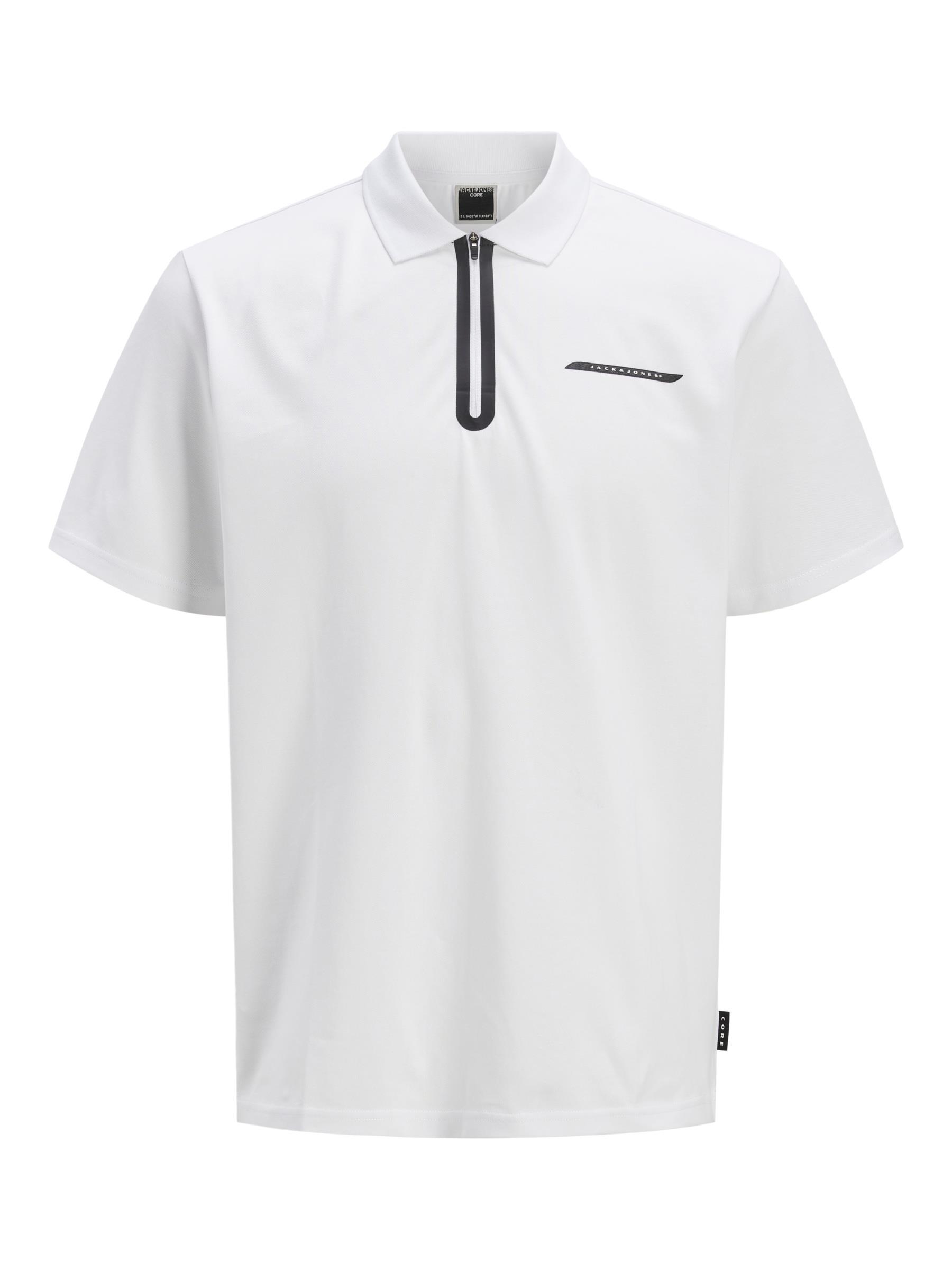 Jack & Jones JCOFUSION Pike Polo Yaka Beyaz Erkek Tişört 12273127