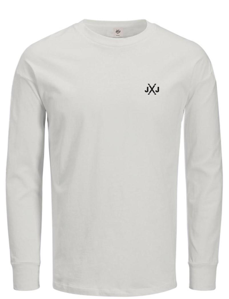 Jack & Jones JCORISE INFINITY Bisiklet Yaka Beyaz Erkek SweaTişört 12260396