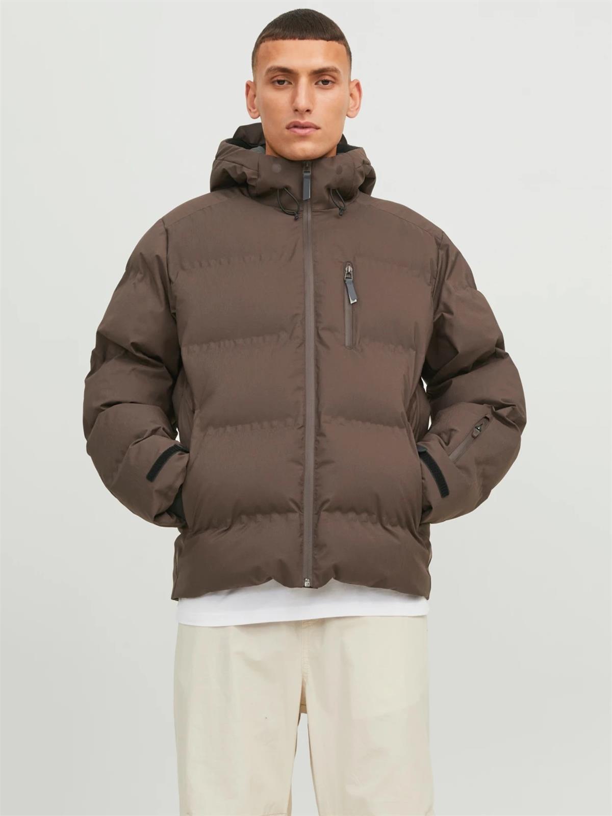Jack & Jones Jcosweep Soğuk Geçirmez Erkek Mont Kaban Seal Brown 12238998