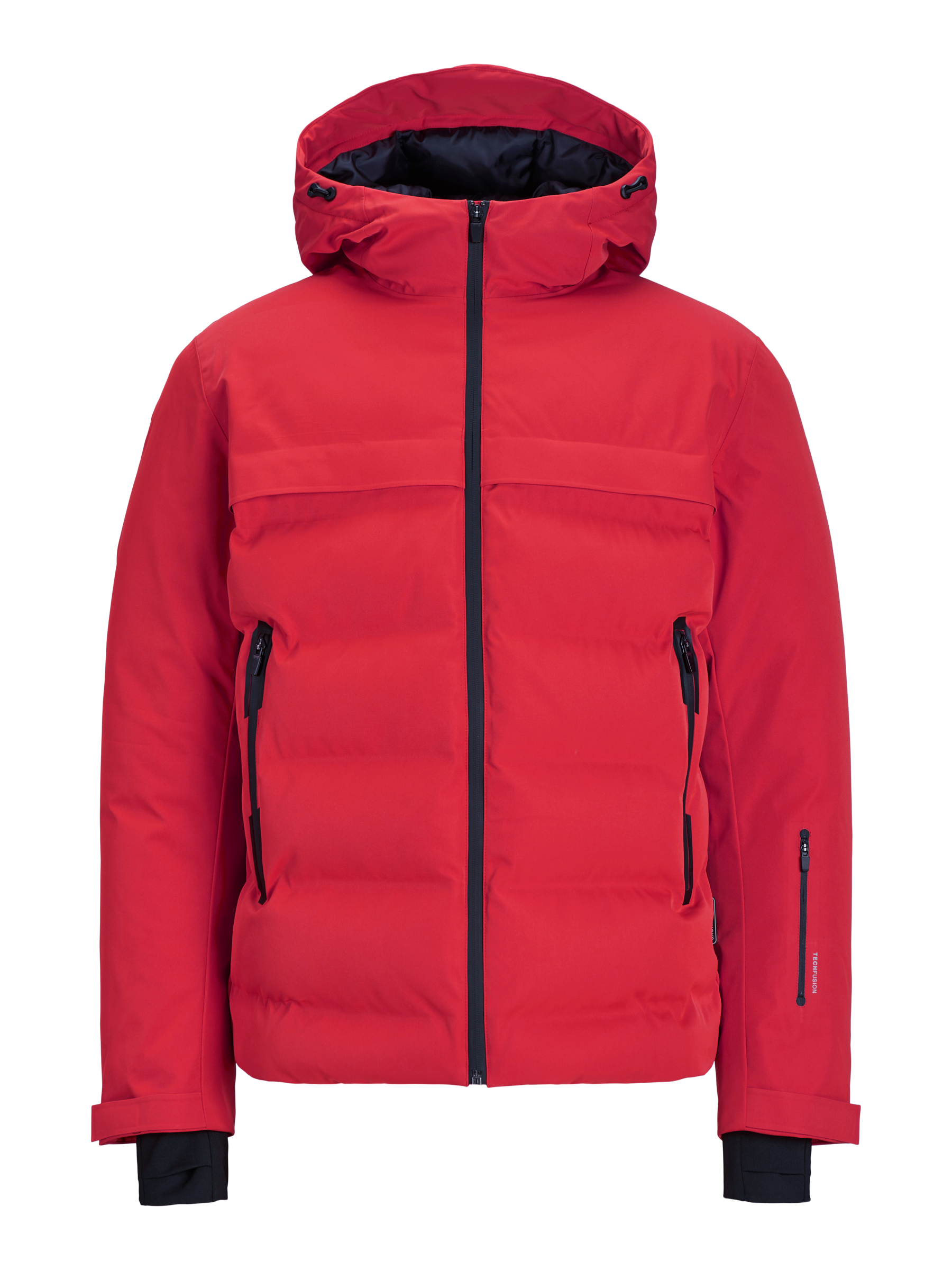 Jack & Jones Jcotarwin Puffer Soğuk Geçirmez Erkek Mont Kaban Kırmızı 12225287