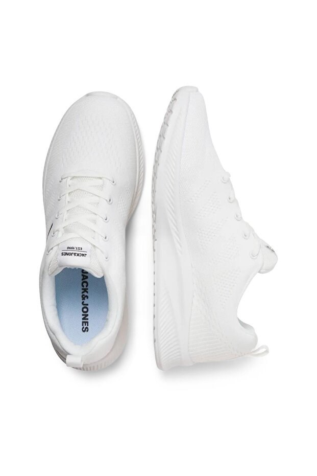 Jack & Jones JFWCROXLEY KNIT SNEAKER NOOS Erkek Beyaz Spor Ayakkabı 12255906