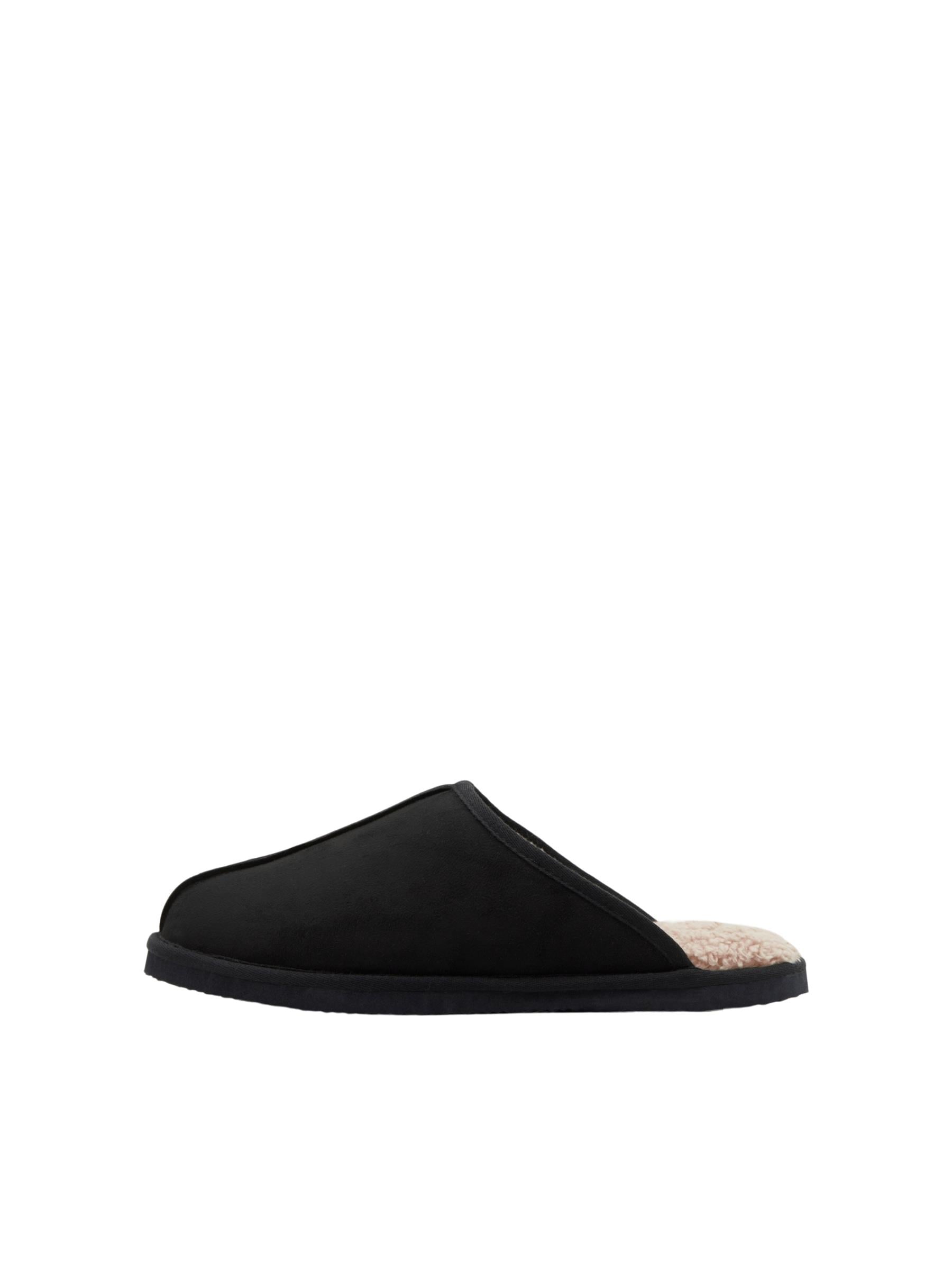 Jack & Jones JFWDUDELY İçi Kürklü Ev Terliği Siyah 12187557